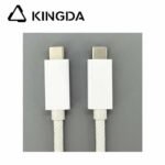 USB3.1 10G USB 3.2 20 G 5A 100W Type C  Male To USB C male 20Gb Gen 2 with E-mark Fast Charging High speed USB C white braided ABS shell cable - Image 3