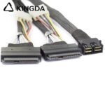 Mini SAS HD dual SFF-8643 to 2X SFF 8639 U.2 with power 4P High Speed Server Internal Connection cable - Image 6
