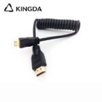 Ultra flexible and Standard 8K SUPPER SPRING  MINI HDMI TO HDMI Cable  Ultra Supper spring wire Type C HDMI cable - Image 3