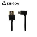 Ultra flexible and slim Standard 8K Silicone HDMI 2.1 Ultra High Speed Silicone right angle right turn right bend micro HDMI Cable 48Gbps Type D Silicone HDMI cable Ultra slim wire - Image 2