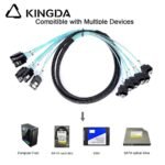 6 port SATA 7P to 6 port 90-degree right angle SATA 7P female SSD high-speed connection cables - Image 6