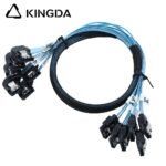 6 port SATA 7P to 6 port left turn left bend SATA 7P female SSD high-speed connection cables - Image 5
