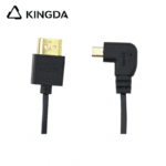 Ultra flexible and slim Standard 8K Ultra High Speed Right Angle Micro HDMI Cable 48Gbps Ultra slim wire Type D HDMI cable