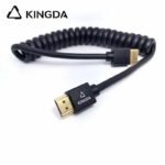 Ultra flexible and Standard 8K supper spring HDMI Cable 48Gbps Gold Plated Connector Ultra Supper spring wire