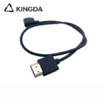 Ultra flexible and slim HDMI 2.18K Ultra High Speed Right Angle right turn 90-degree HDMI Cable 48Gbps Gold Plated Connector Ultra slim wire