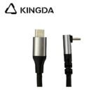 Right angle 90 degree USB3.1 USB 3.2 5A 100W Type C  Male To USB C male 20Gb Gen 2 with E-mark Fast Charging High speed USB C aluminum case - Image 2