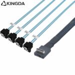 Right angle 90 degree PCIE Oculink SFF 8611 4I To 4X right angle 90 degree SATA 7P High-Speed Connection cables - Image 2