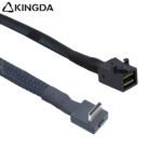 Right angle 90 degree PCIE Oculink SFF 8611 4I To SFF 8643 High-Speed Connection cables - Image 2