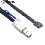 Right angle 90 degree PCIE Oculink SFF 8611 4I To SFF 8644 High-Speed Connection cables - Image 2
