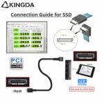 Right angle 90 degree PCIE Oculink SFF 8611 4I To Oculink SFF 8611 4I High-Speed Connection cables - Image 3