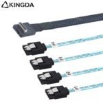 Right angle 90 degree PCIE Oculink SFF 8611 4I To 4X SATA 7P High-Speed Connection cables - Image 3