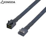 Right angle 90 degree PCIE Oculink SFF 8611 4I To SFF 8643 High-Speed Connection cables - Image 3