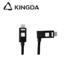 Right angle 90-degree right bend right turn USB3.1 with clip USB 3.2  with lock 5A 100W Type C To C  cable USB C with buckle 20Gb Gen 2 with E-mark Fast Charging cable High speed USB C with snap lock ABS shell Cable - Image 2