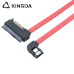 Left turn left bend SATA 7P to SFF 8482 SAS 29 with SATA 15P red SSD high-speed connection cables - Image 4