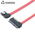 Right turn right bend SATA 7P to SFF 8482 SAS 29 with SATA 15P red SSD high-speed connection cables - Image 4