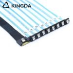 Fully enclosed anti-slip insertion anti-tilt insertion Slim SAS SFF 8654 8I (74P) to 8 right angle 90-degree SATA 7P female High speed data Connection Cable - Image 2