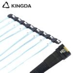 Fully enclosed anti-slip insertion anti-tilt insertion Slim SAS SFF 8654 8I (74P) to right turn right bend SATA 7P female High speed data Connection Cable - Image 2