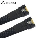 Fully enclosed anti-slip insertion anti-tilt insertion Slim SAS SFF 8654 8I (74P) To SFF 8654 8i male to male High speed data Connection Cable - Image 3