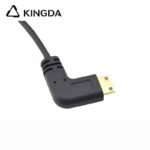 Ultra flexible and slim Standard 8K Ultra High Speed Right Angle right turn right bend MINI HDMI Cable 48Gbps C type HDMI cable Ultra slim wire - Image 2
