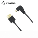 Ultra flexible and slim  Standard 8K Ultra High Speed  Right Angle Micro HDMI Cable 48Gbps Ultra slim wire Type D HDMI cable