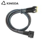 Dual Slim SAS SFF 8654 4I (38P) to dual port sff 8643 High speed data Connection Cable