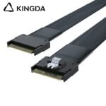 Fully enclosed anti-slip insertion anti-tilt insertion Slim SAS SFF 8654 8I (74P) To SFF 8654 8i male to male High speed data Connection Cable - Image 4