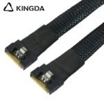 Fully enclosed anti-slip insertion anti-tilt insertion Slim SAS SFF 8654 8I (74P) To SFF 8654 8i male to male High speed data Connection Cable - Image 4