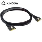 Fully enclosed anti-slip insertion anti-tilt insertion Slim SAS SFF 8654 8I (74P) To SFF 8654 8i male to male High speed data Connection Cable