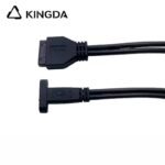 USB3.1 type-C Female to usb3.0 20pin Data Cable header extension Cable with PCI Baffle for PC Motherboard - Image 3