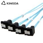 Left bend 90 degree Mini SAS HD SFF-8087 to 4X Right angle 90 degree SATA 7P High Speed Server Internal Connection Wire Harness - Image 2
