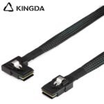Left bend 90 degree Mini SAS HD SFF-8087 to SFF 8087A High Speed Server Internal Connection Wire Harness - Image 4