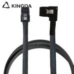 Left bend 90 degree Mini SAS HD SFF-8087 to SFF 8087A High Speed Server Internal Connection Wire Harness - Image 3