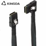 Left bend 90 degree Mini SAS HD SFF-8087 to SFF 8087A High Speed Server Internal Connection Wire Harness - Image 2