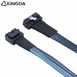 SAS 4.0 Low profile SFF 8654 8I (74P) TO dual port SFF 8643 8i High speed data Connection Cable - Image 2