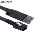 M.2 (M-Key NVMe 2260) to left SFF-8087 Plug-and-Play Server High-Speed Cable - Image 4