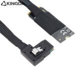 M.2 (M-Key NVMe 2260) to left turn left bend SFF-8087 Plug-and-Play Server High-Speed Cable
