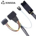 M.2 M-Key SFF-8643 to U.2 SFF-8639 with SATA 15P and straight SATA 7p Connection Cable - Image 5