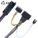 M.2 M-Key SFF-8643 to U.2 SFF-8639 with SATA 15P and straight SATA 7p Connection Cable - Image 2