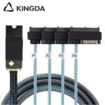 M.2(M-Key NVMe 2260) SFF 8643  to 4X SAS SFF 8482 2-in-1 Plug and Play Server High Speed Conversion Cable - Image 5