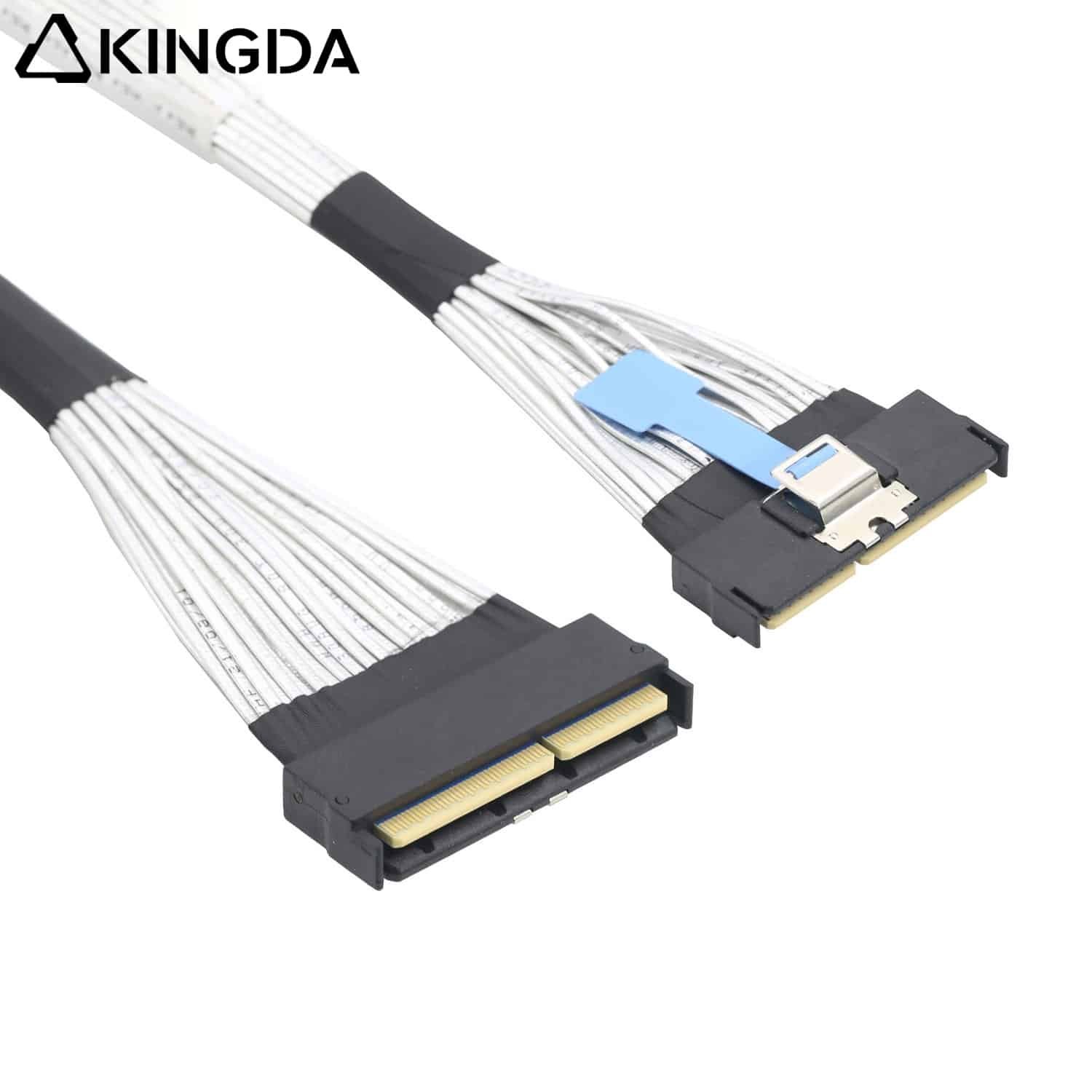MCIO-5.0-16X-cable.jpg PCIE 5.0 MCIO 16X (124P) to MCIO 16I 124P Data Connection Cable - Image 1