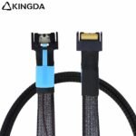 Slim SAS SFF 8654 MCIO 4I (38P) to MCIO 4I (38P) PCIE5.0 Data Connection Cable