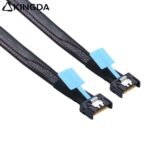 Slim SAS SFF 8654 MCIO 4I (38P) to MCIO 4I (38P) PCIE5.0 Data Connection Cable - Image 3