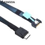 Slim SAS SFF 8654 MCIO 4I (38P) to Oculink SFF-8611 4i PCIE5.0 Data Connection Cable - Image 2