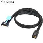 Slim SAS SFF 8654 MCIO 4I (38P) to MINI SAS HD SFF-8643 4i PCIE5.0 Data Connection Cable - Image 2
