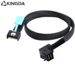 Slim SAS SFF 8654 MCIO 4I (38P) to right angle 90 degree SFF-8643 PCIE5.0 Data Connection Cable - Image 3