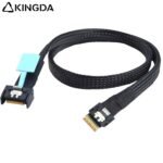 Slim SAS SFF 8654 MCIO 4I (38P) to SFF-8054 4i PCIE5.0 Data Connection Cable - Image 2