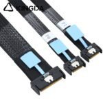 Slim SAS SFF 8654 MCIO 8I (74P) to dual 2X MCIO 4I S PCIE5.0 Data Connection Cable