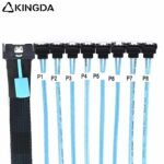 Slim SAS SFF 8654 MCIO 8I (74P) to 8X right angle SATA 7P PCIE5.0 Data Connection Cable