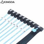 Slim SAS SFF 8654 MCIO 8I (74P) to 8X SATA 7P PCIE5.0 Data Connection Cable