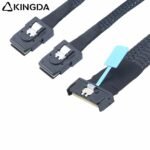 Slim SAS SFF 8654 MCIO 8I (74P) to dual 2X SFF-8087 PCIE5.0 Data Connection Cable - Image 4